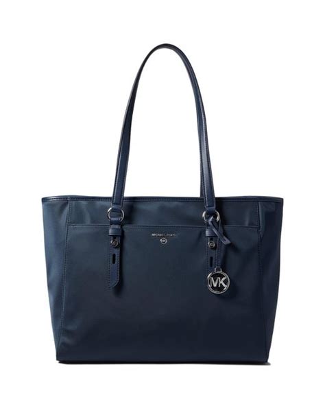 michael kors top-zip large tote navy|michael kors sullivan large.